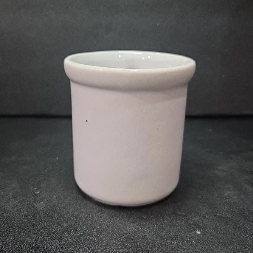 McCoy Pottery White Ceramic Mug #1412, USA Made Replacement Coffee Cup, Vintage - Thumbnail 3