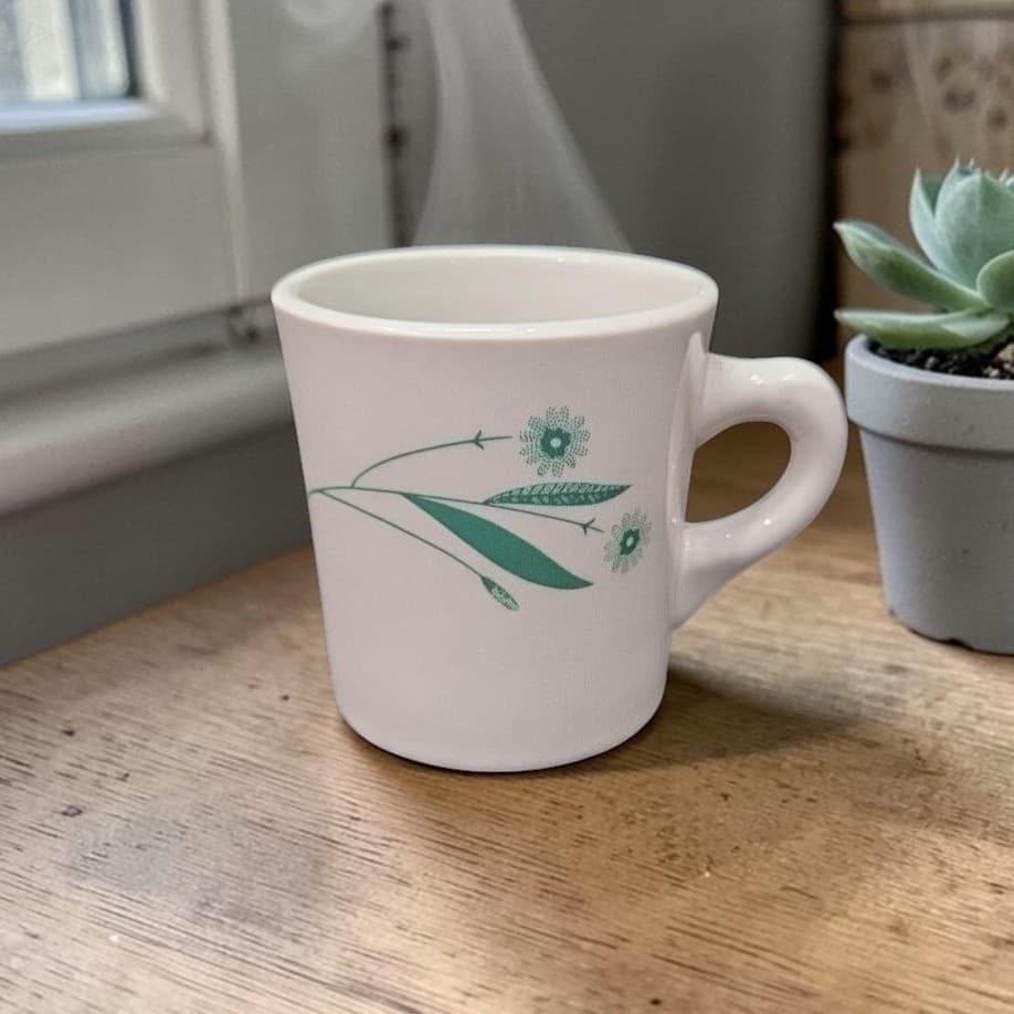 Shenango China Restaurant Mug, "Summer Daze" Floral Design, Vintage Coffee Cup