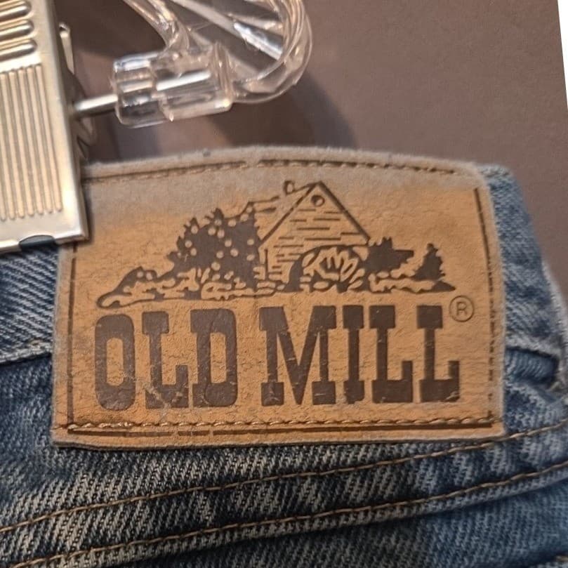 Old Mill Medium Wash Straight Leg Denim, Men's 40x34 Blue Jeans, 100% Cotton - Thumbnail 5