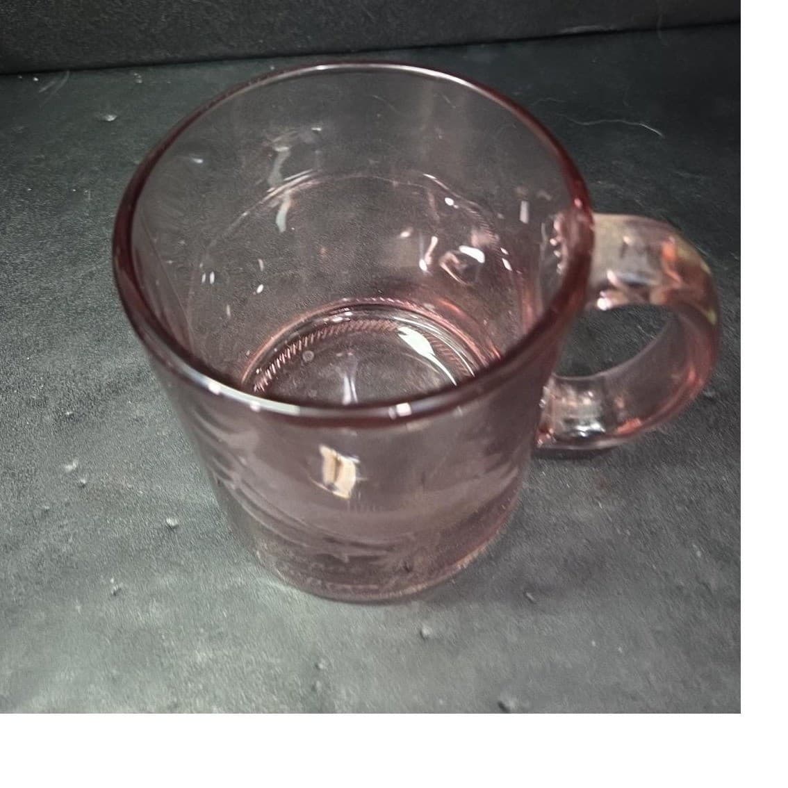 Depoe Bay Blush Pink Coffee Cup, 12oz Vintage Souvenir Mug, Etched Whale Design - Thumbnail 6