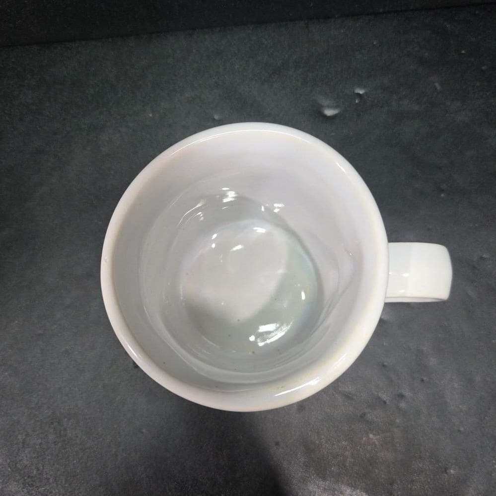 McCoy Pottery White Ceramic Mug #1412, USA Made Replacement Coffee Cup, Vintage - Thumbnail 7