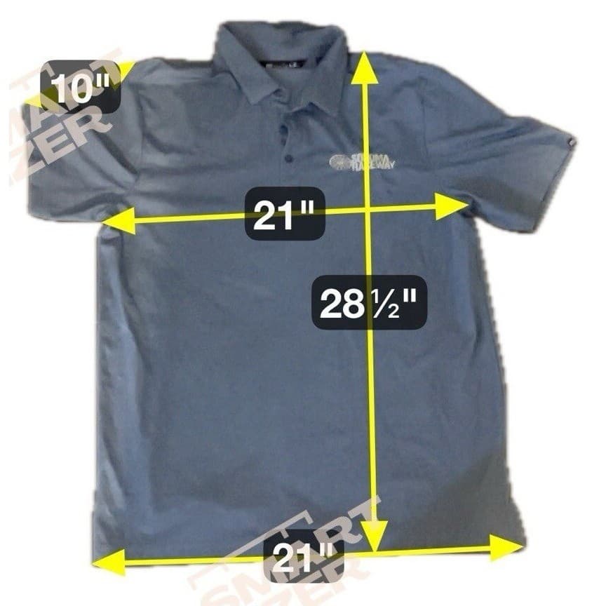 Travis Mathew Sonoma Raceway Blue Heathered Polo Shirt, Men's Large, Pima Cotton - Thumbnail 2