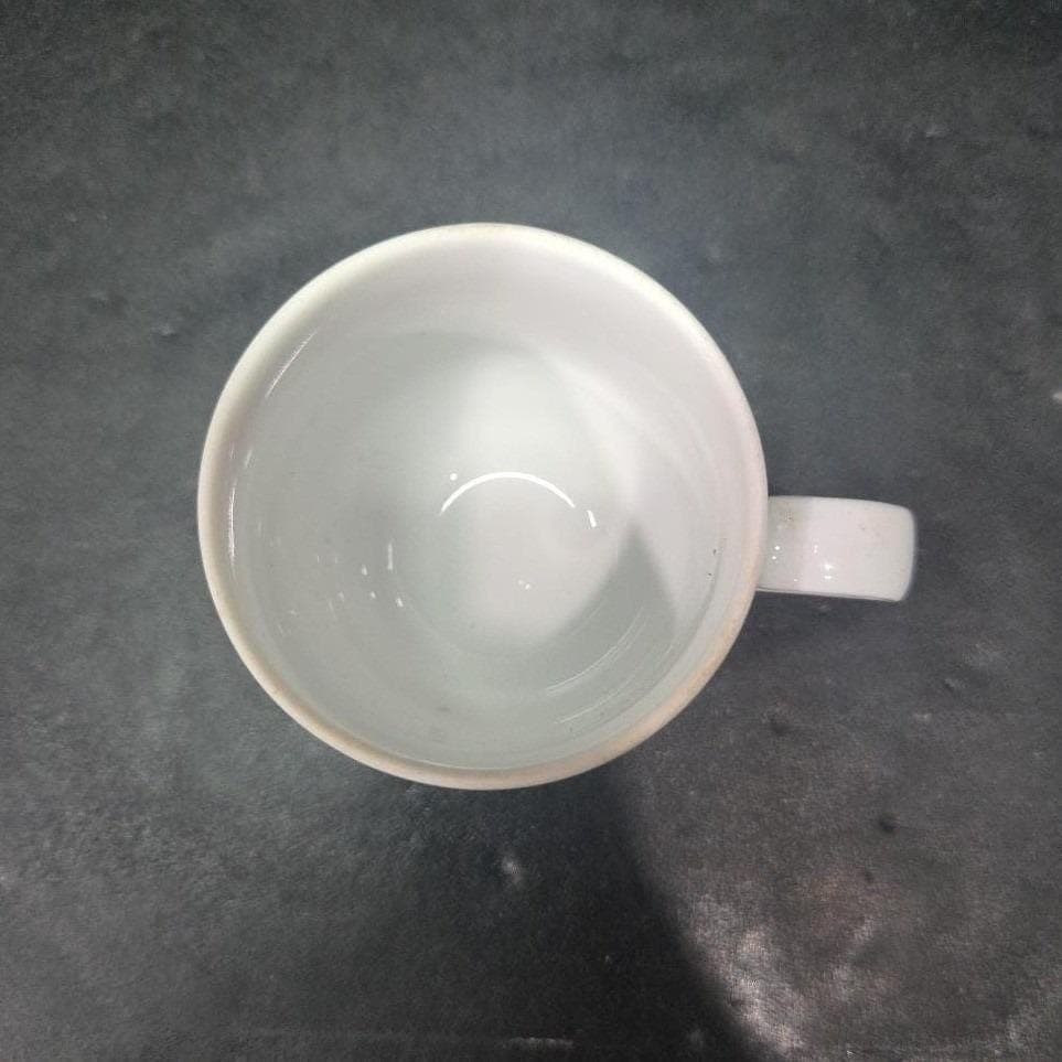 Alforldi Porcelain Small Mug, Vintage White Ceramic Coffee & Tea Cup, Hungarian - Thumbnail 7