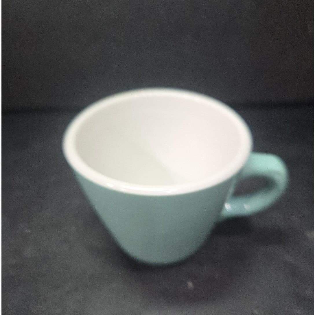 Shenango China Blue Teal Coffee Mug, Interpace M-28 Vintage Cup, Restaurant Ware - Thumbnail 6