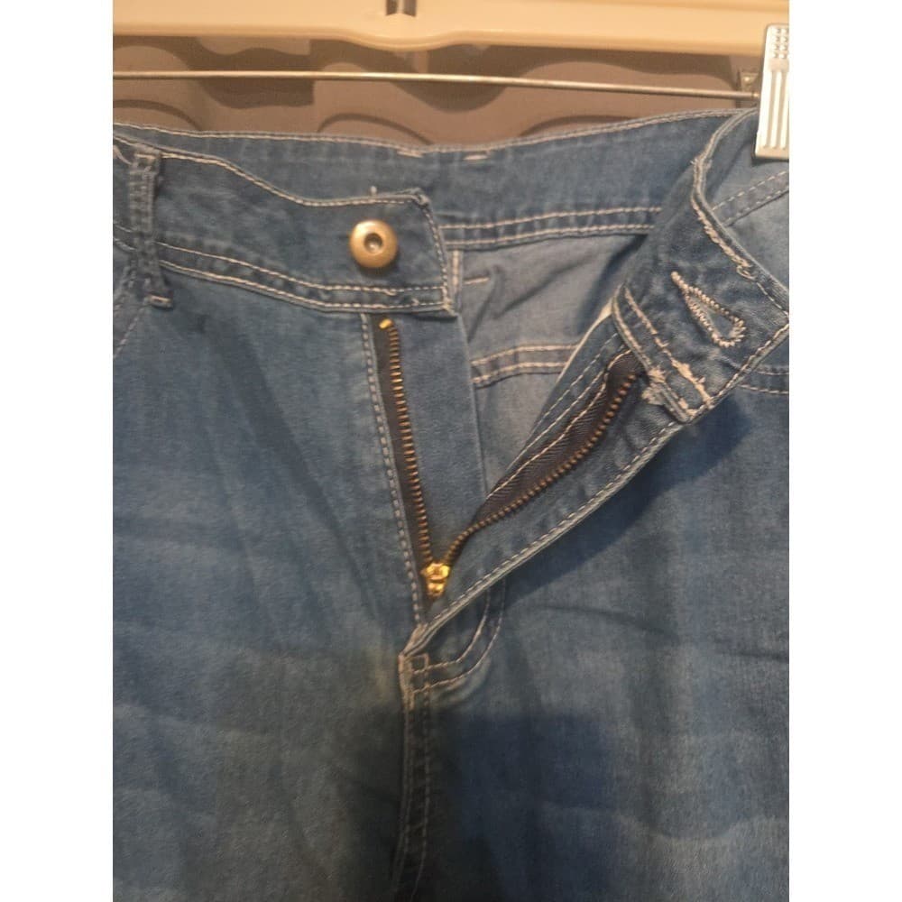 Medium Wash Embroidered Back Pocket Flare Bootcut Jeans, Woman's Medium - Thumbnail 6