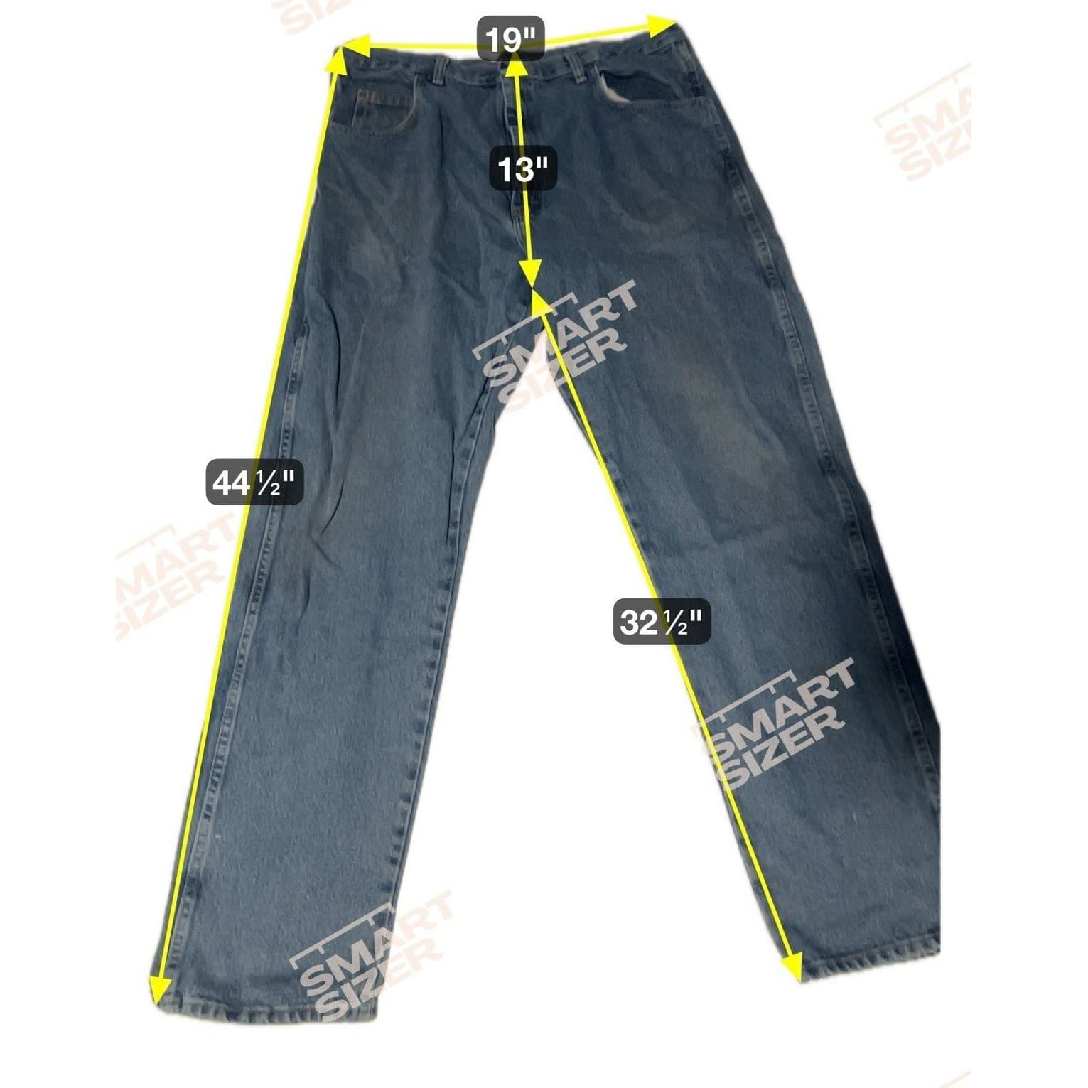 Old Mill Medium Wash Straight Leg Denim, Men's 40x34 Blue Jeans, 100% Cotton - Thumbnail 2