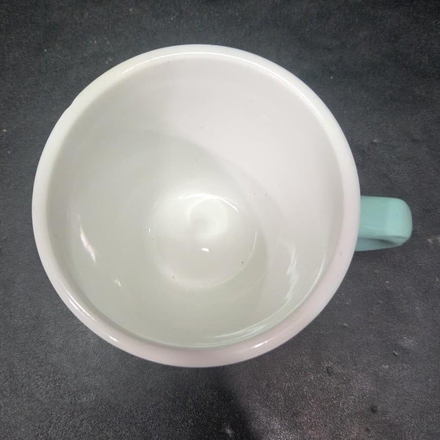 Shenango China Blue Teal Coffee Mug, Interpace M-28 Vintage Cup, Restaurant Ware - Thumbnail 7