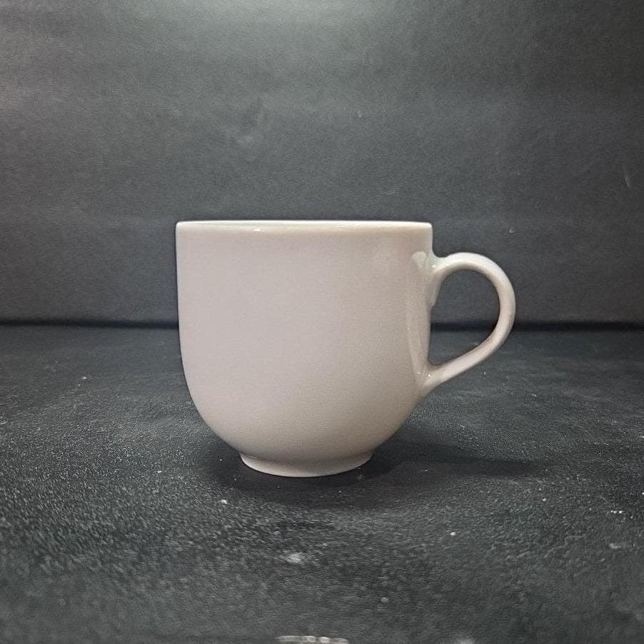 Alforldi Porcelain Small Mug, Vintage White Ceramic Coffee & Tea Cup, Hungarian - Thumbnail 2