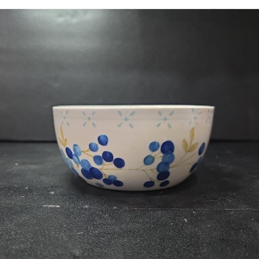 Tracy Porter Hand-Painted Jumbo Mug, "Blueberries Annette" Ceramic Coffee, Soup - Thumbnail 3