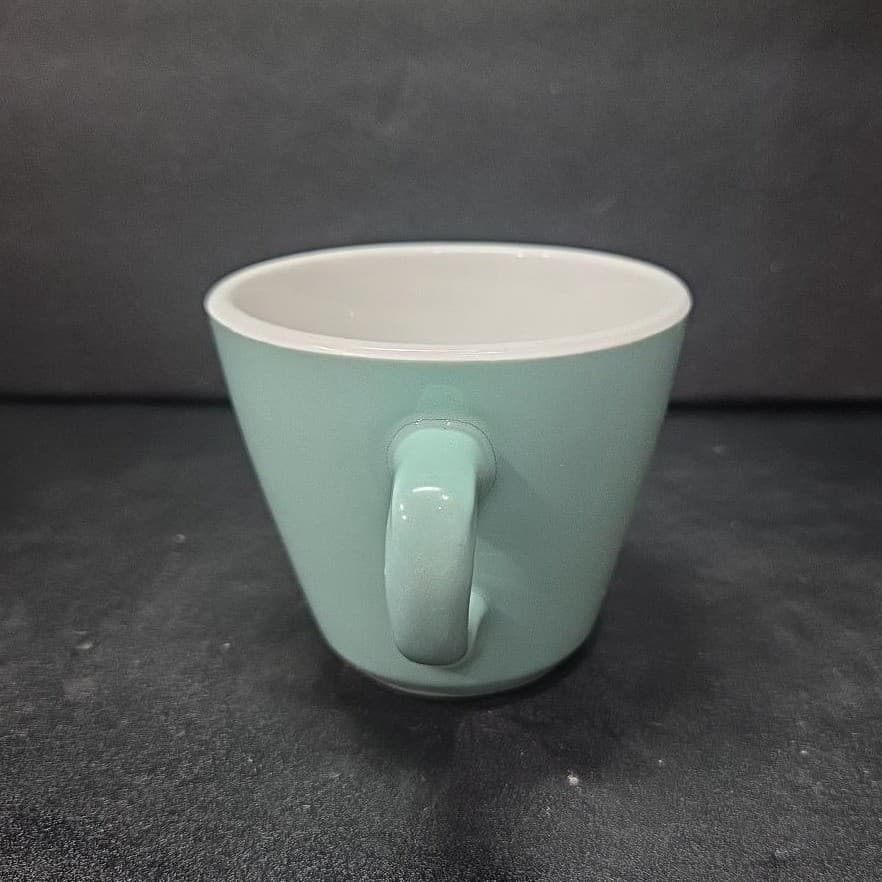 Shenango China Blue Teal Coffee Mug, Interpace M-28 Vintage Cup, Restaurant Ware - Thumbnail 5