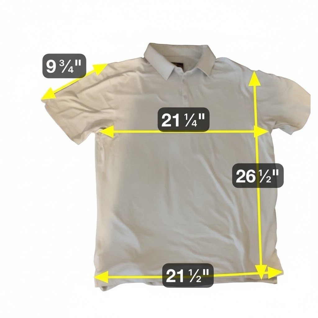 PTO Engineered for the Weekend Tan Beige Short Sleeve Polo, Men's XL Shirt - Thumbnail 2