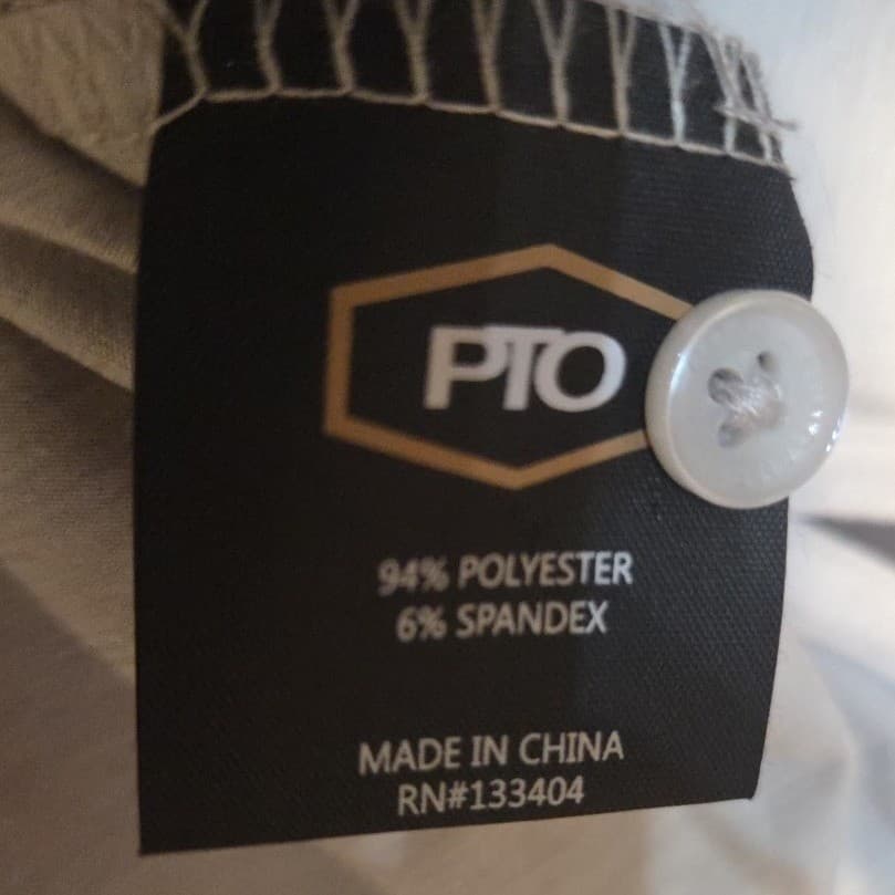 PTO Engineered for the Weekend Tan Beige Short Sleeve Polo, Men's XL Shirt - Thumbnail 6