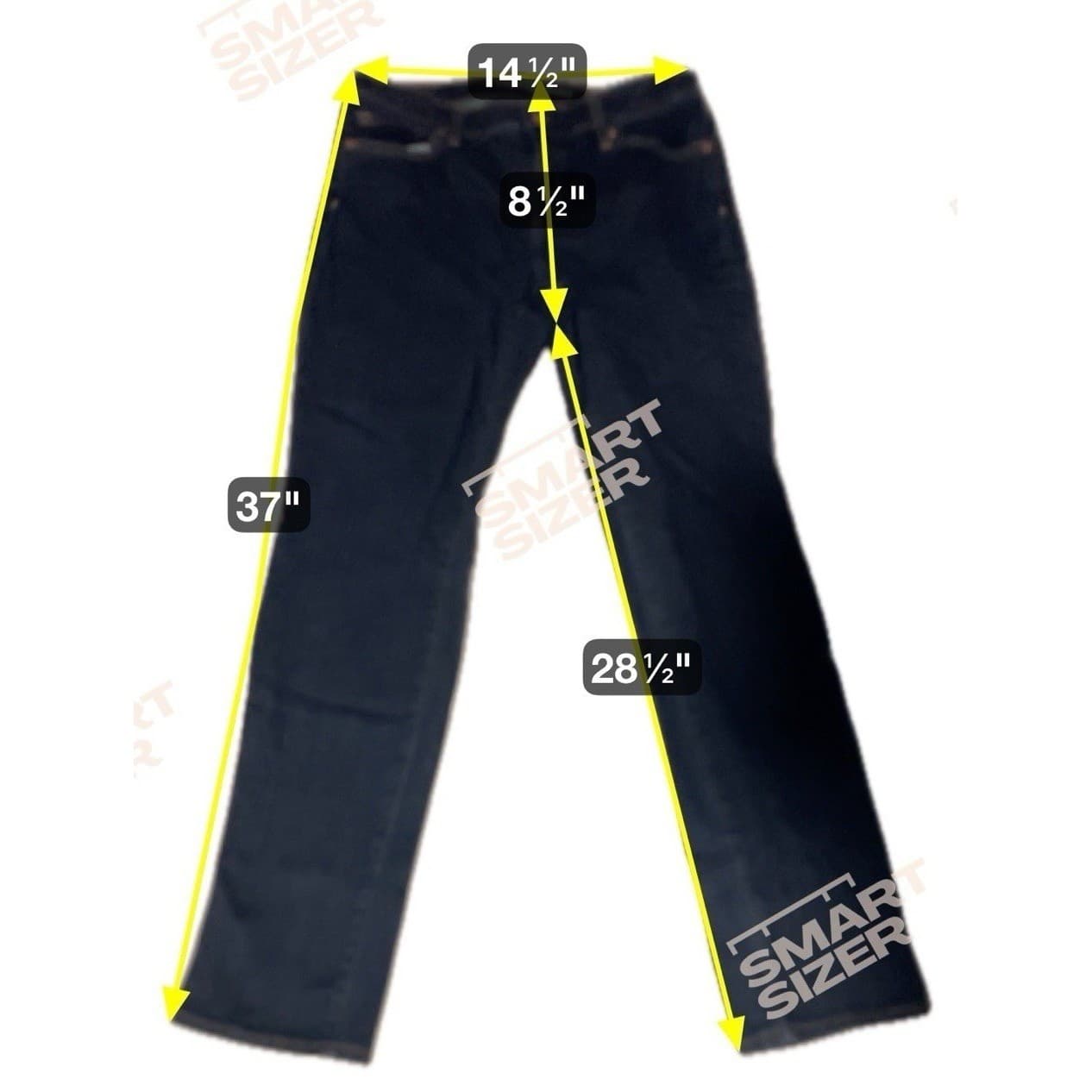 Lands End Fit 1 Slim Leg Jeans, Women's Size 6 Dark Indigo Blue Denim Pants - Thumbnail 2