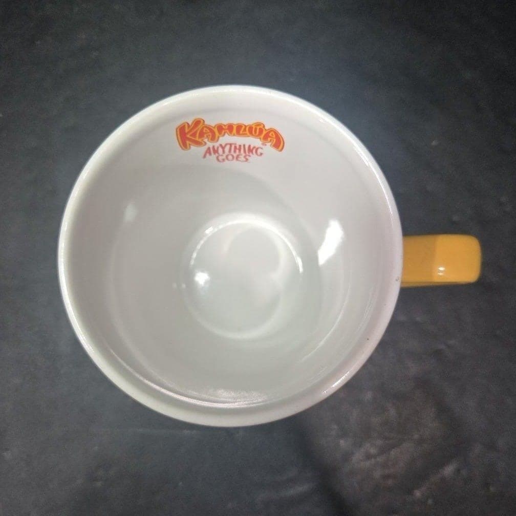 Kahlúa Anything Goes Yellow Coffee Mug, Vintage Collectible Drinkware, Barware - Thumbnail 7