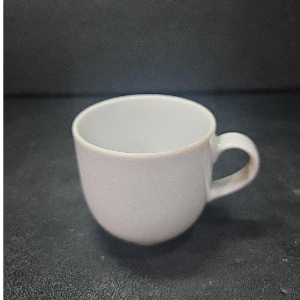 Alforldi Porcelain Small Mug, Vintage White Ceramic Coffee & Tea Cup, Hungarian - Thumbnail 6