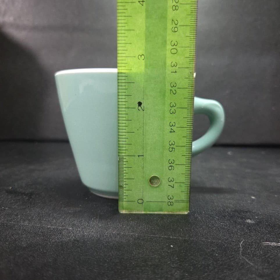 Shenango China Blue Teal Coffee Mug, Interpace M-28 Vintage Cup, Restaurant Ware - Thumbnail 9