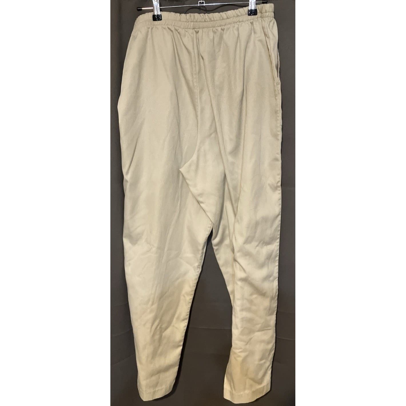 Season Ticket Striped Button Front Top & Khaki Pants Set, Women's Large, Vintage - Thumbnail 9