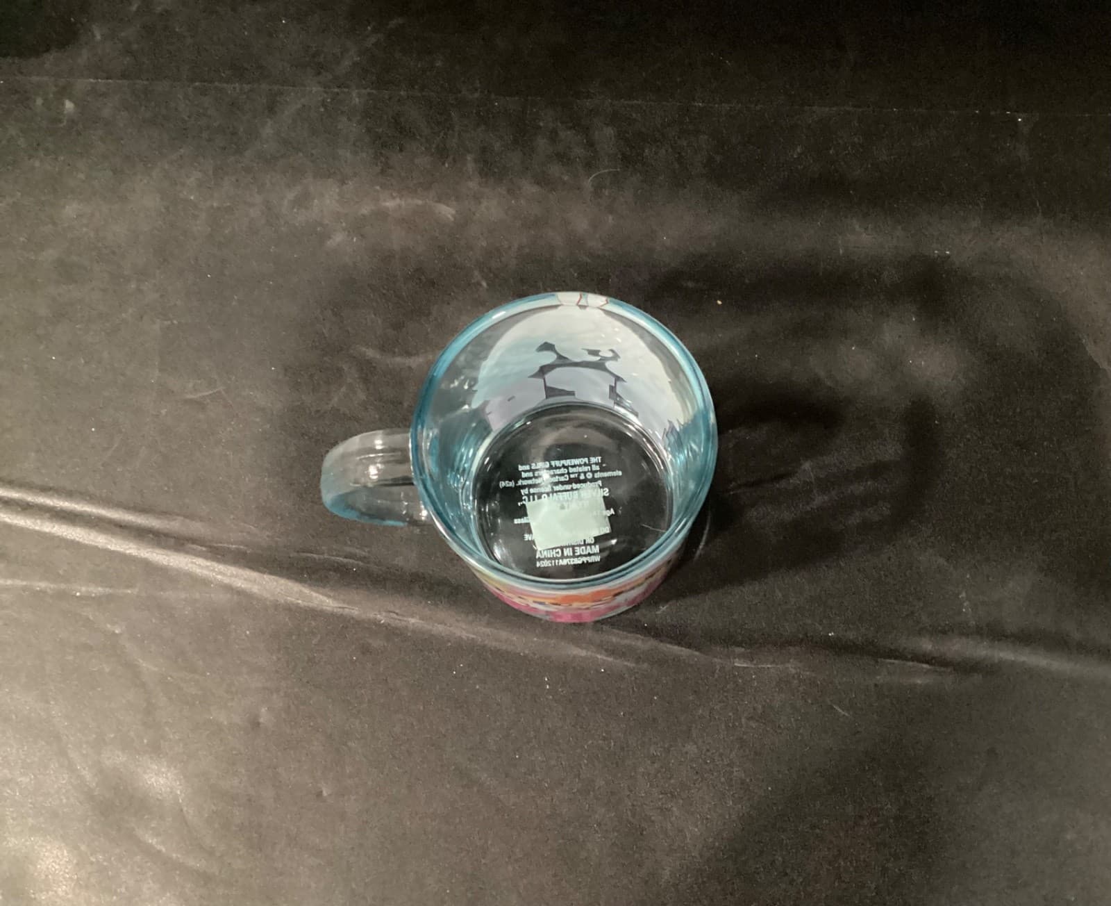 Power Puff Girls Clear Blue Glass Mug PPG Coffee Cartoon Holds 17.5 Ounces - Thumbnail 8