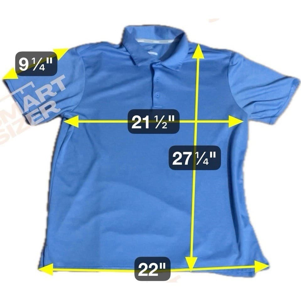 Adidas Golf Polo Shirt, Blue Heathered Short Sleeve Performance Top, Men's Large - Thumbnail 5