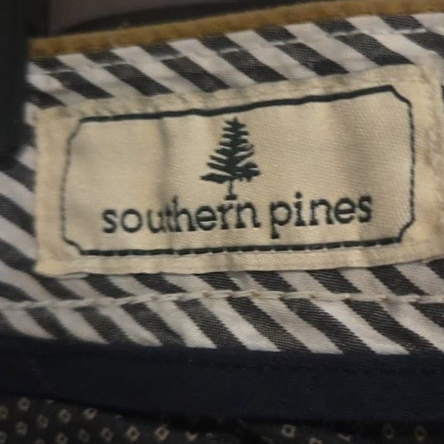 Southern Pines Tan Khaki Chino Pants, Straight Leg, Men's 36x30, Stretch Cotton - Thumbnail 5