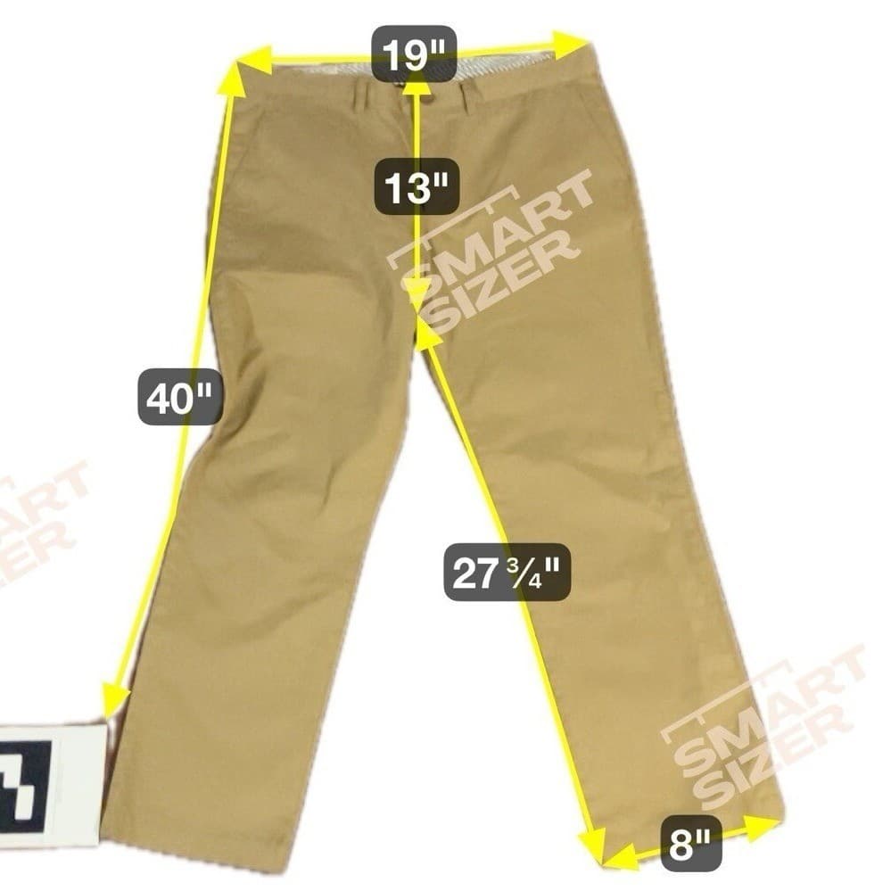 Southern Pines Tan Khaki Chino Pants, Straight Leg, Men's 36x30, Stretch Cotton - Thumbnail 2