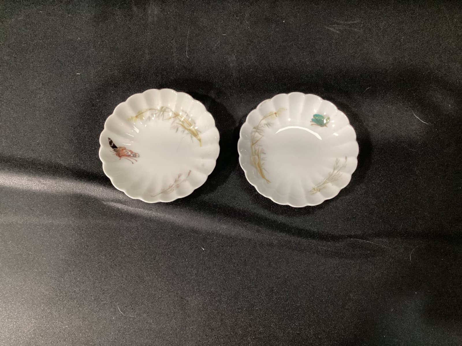 Haviland Meadow Visitors Demitasse Cup & Saucer Butterflies Grasses Set Of 2 - Thumbnail 8