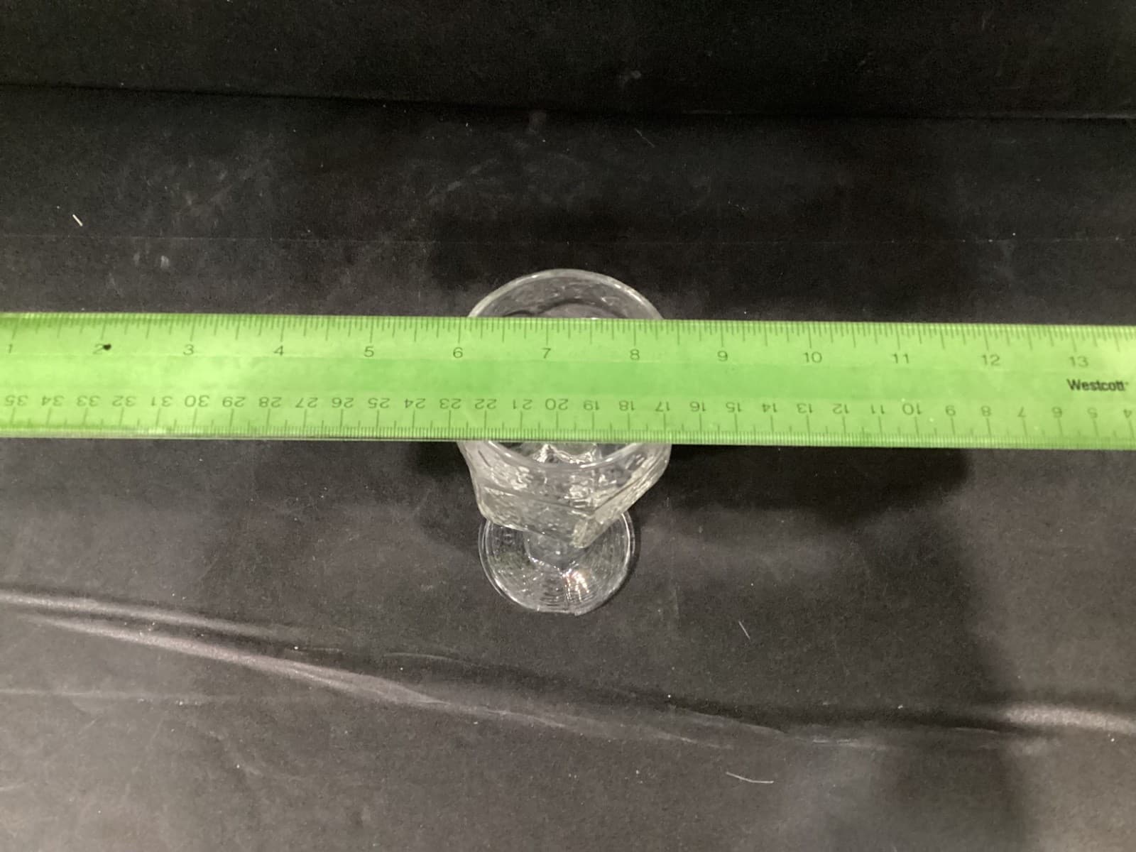 Libbey Chivalry Clear 6.25” Water Wine Goblets Textured Glass Set Of 4 - Thumbnail 6
