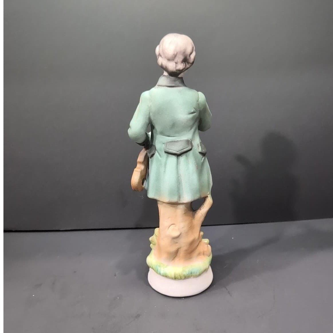 Capodimonte Young Man With Violin Figurine, Vintage Porcelain Italian Art Statue - Thumbnail 4