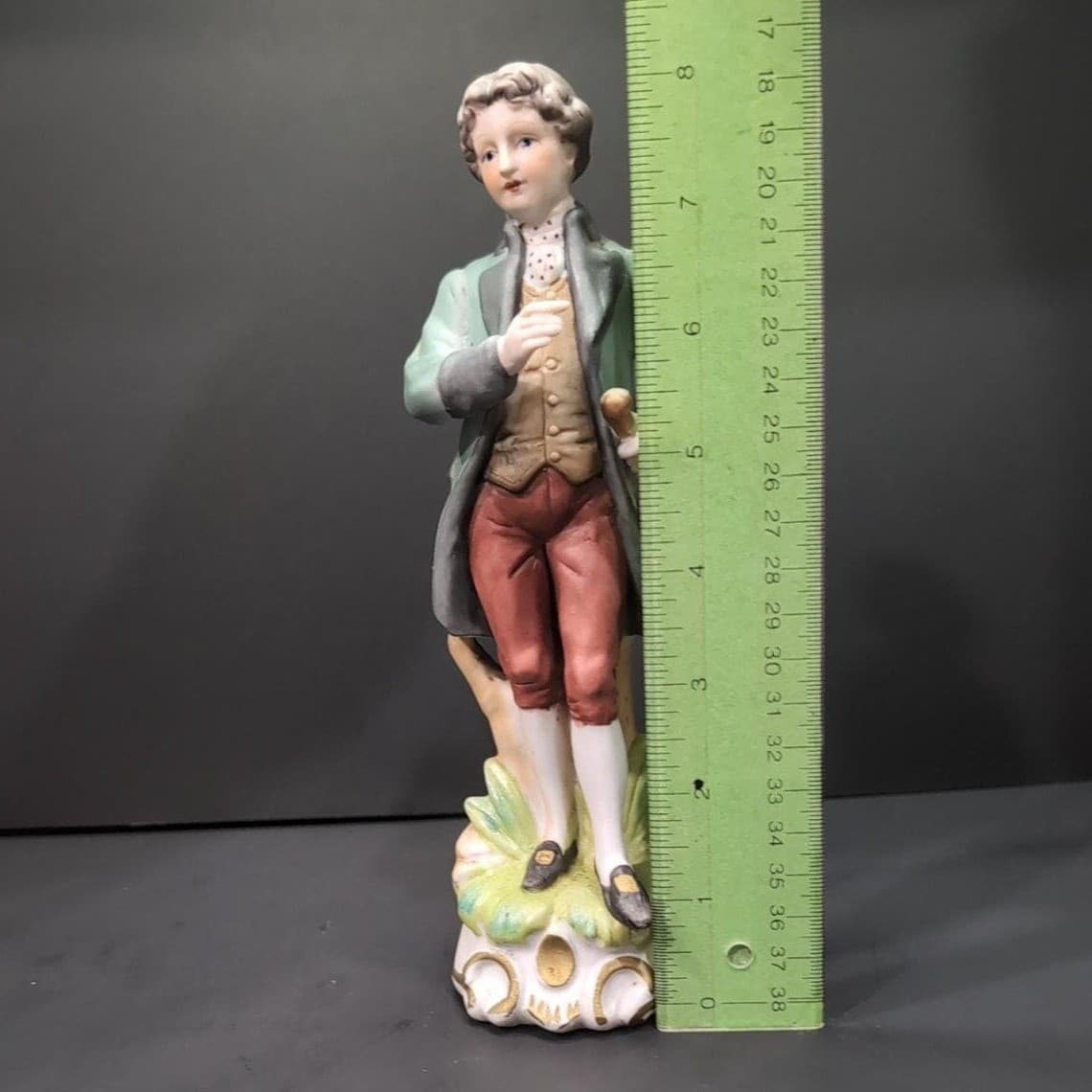 Capodimonte Young Man With Violin Figurine, Vintage Porcelain Italian Art Statue - Thumbnail 9