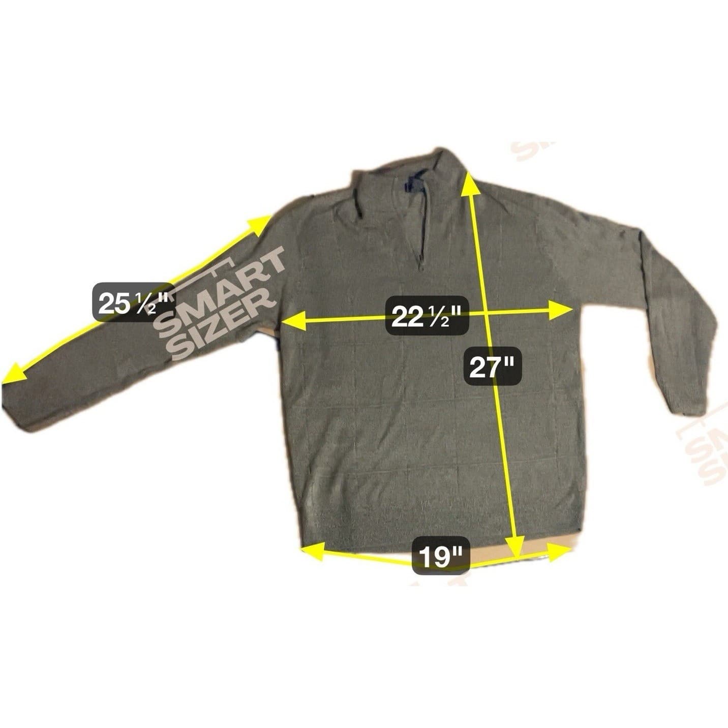 Dockers Brown Textured Grid Quarter Zip Mock Neck Sweater, Men's Large RN 15610 - Thumbnail 2