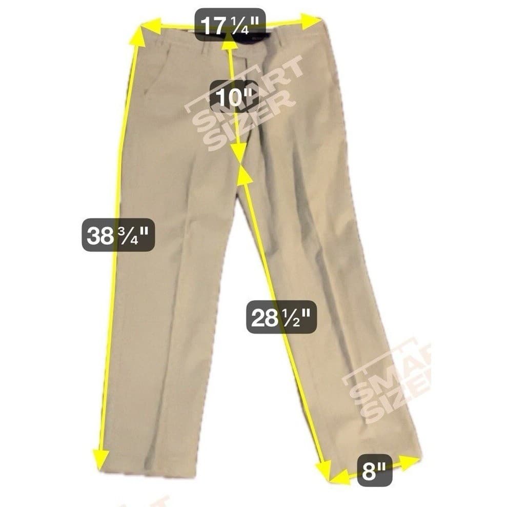 CANDA C&A Regular Fit Chino Pants, Tan Khaki Stretch Trousers, Men's Sz 46 Short - Thumbnail 2