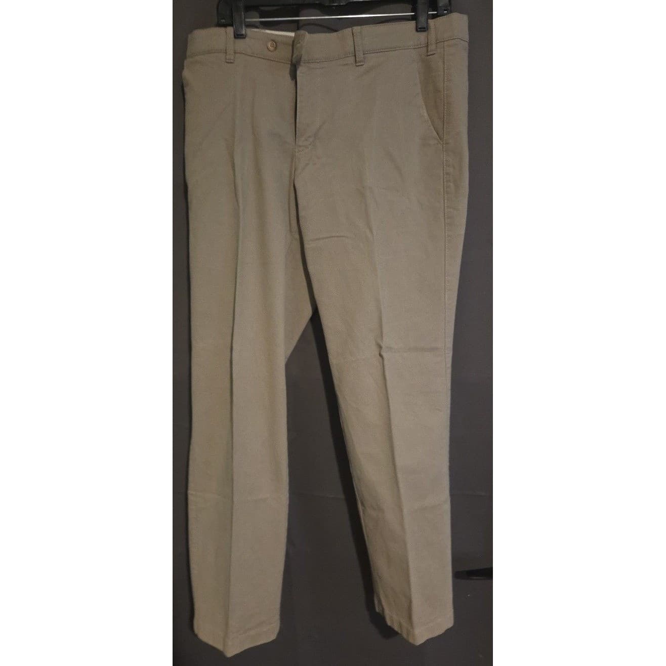 CANDA C&A Regular Fit Chino Pants, Tan Khaki Stretch Trousers, Men's Sz 46 Short - Thumbnail 3
