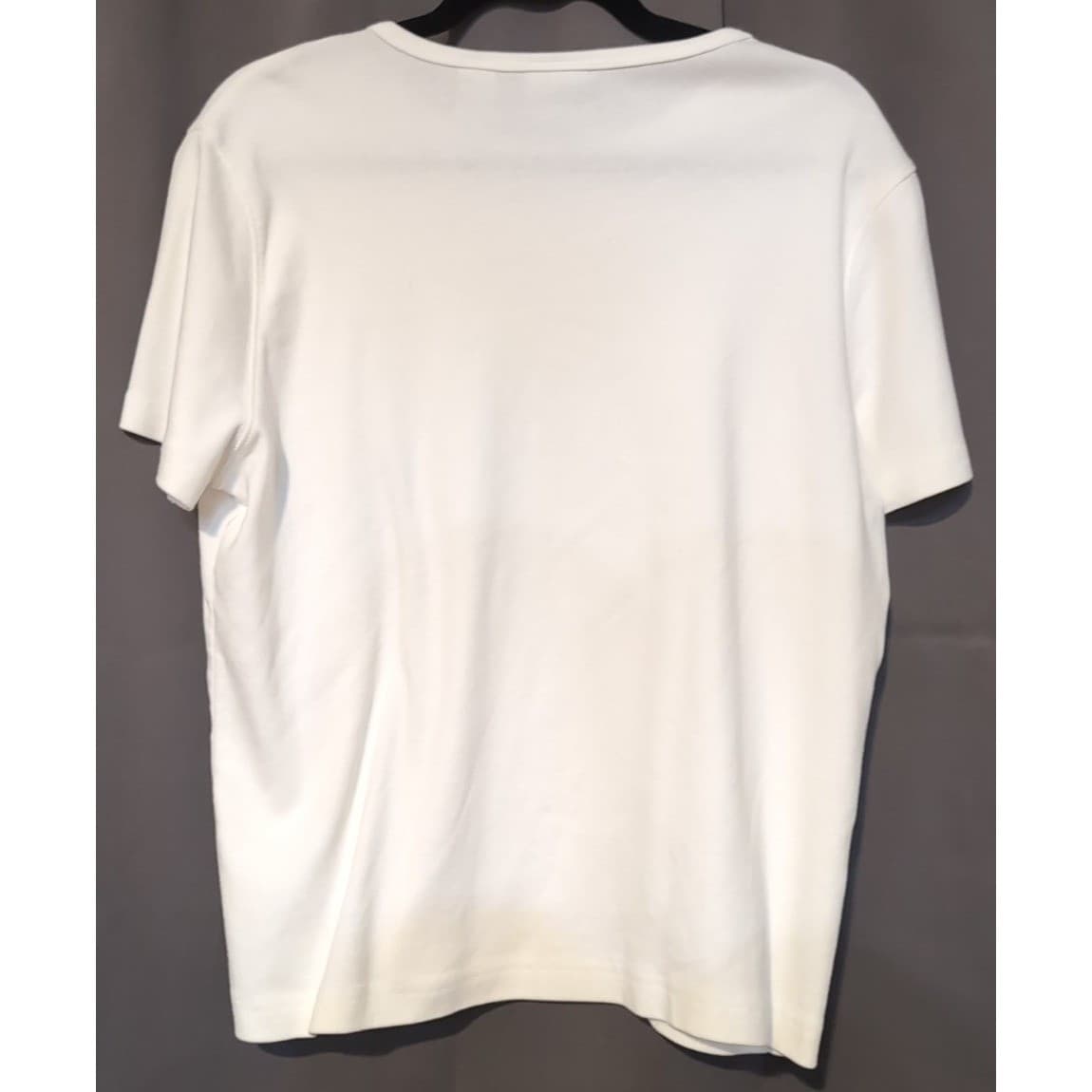 Covington White 100% Cotton Short Sleeve Crew Neck T-Shirt, Women's XL 18 - Thumbnail 4