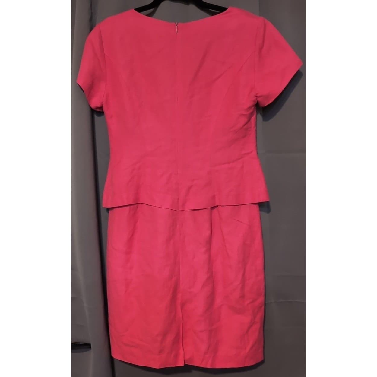 Jessica Howard Pink Linen Blend Floral Embroidered Sheath Dress, Women's Size 6 - Thumbnail 4