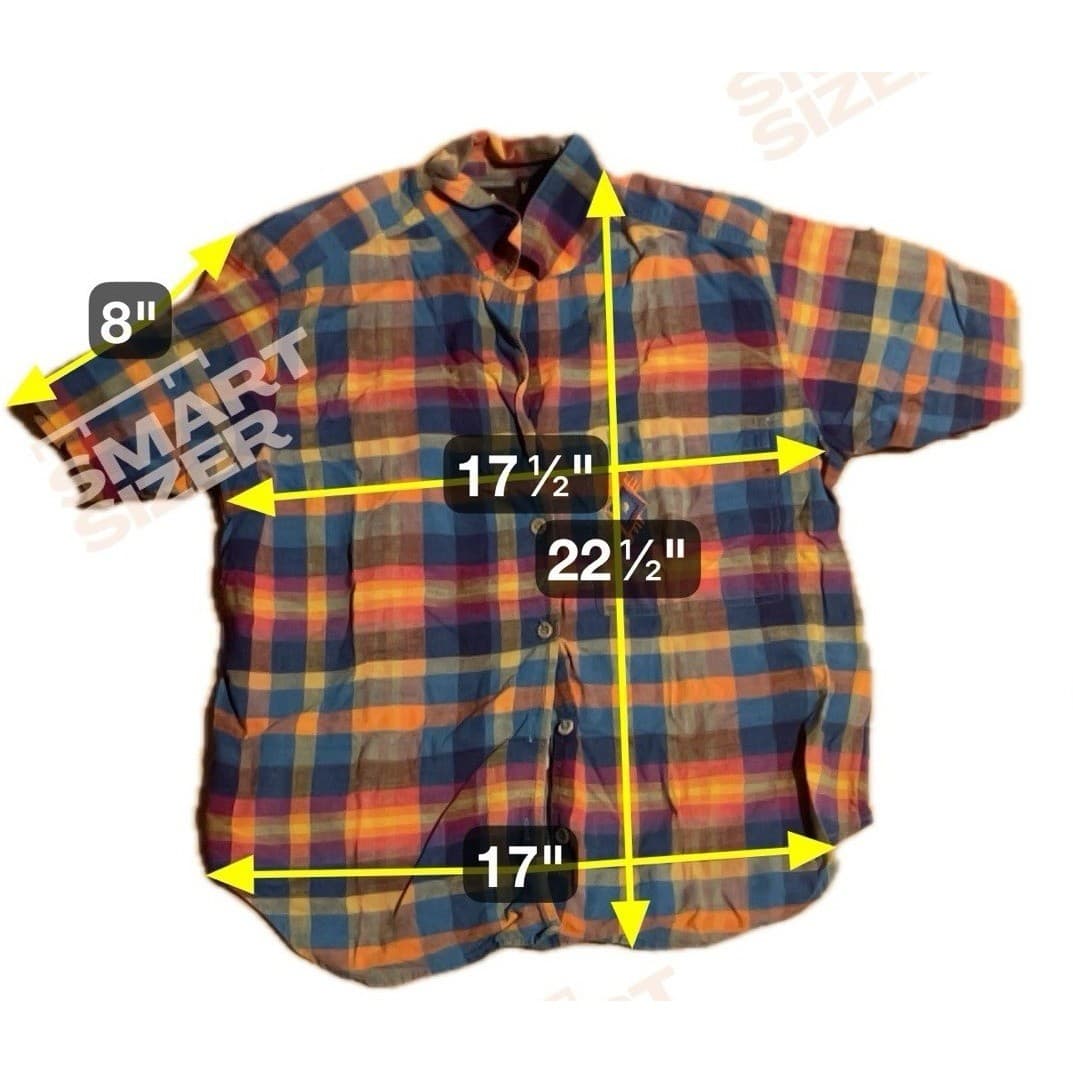 Lizsport Petites Plaid Short Sleeve Button Down, Women's Size 4, Embroidered - Thumbnail 2