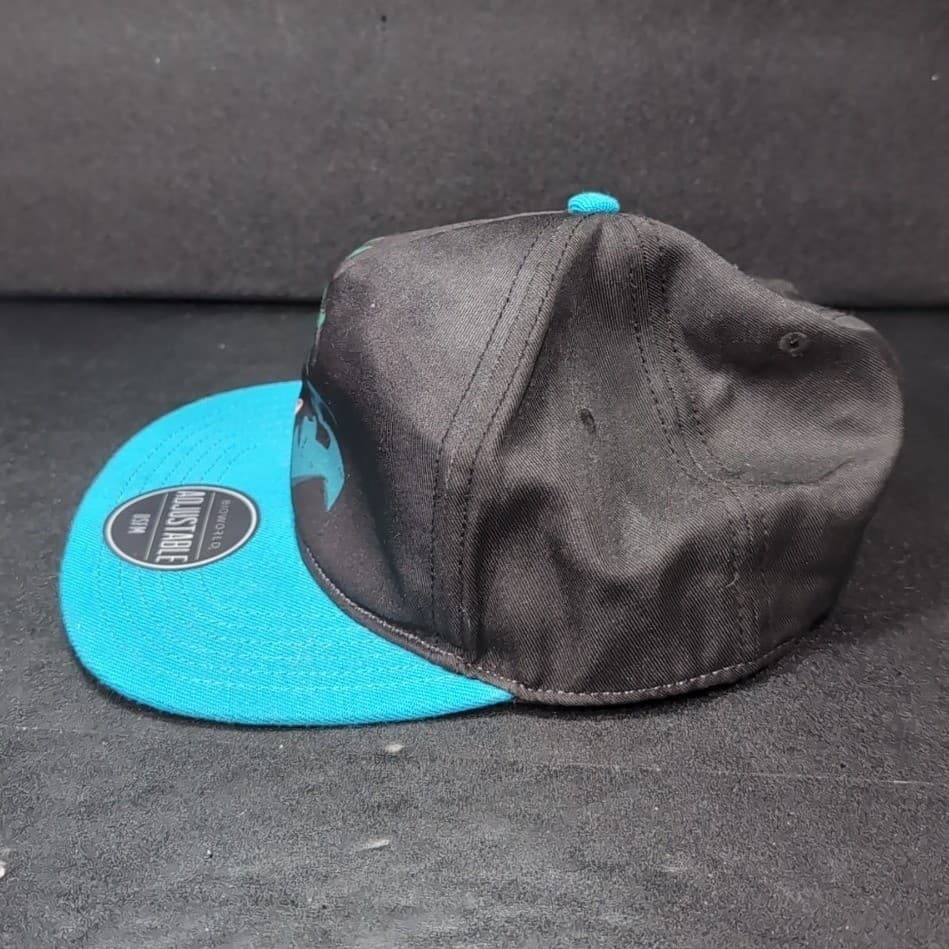 Bioworld My Hero Academia Deku Izuku Midoriya Snapback Hat Black Teal OSFM Cap - Thumbnail 5