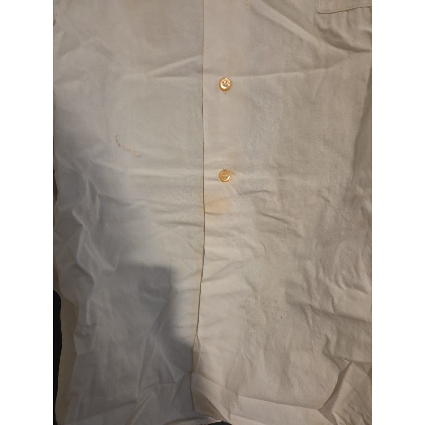 Manhattan Mansmooth Vintage Cream No-Iron Cotton Button Down, Men's L/S Shirt - Thumbnail 6