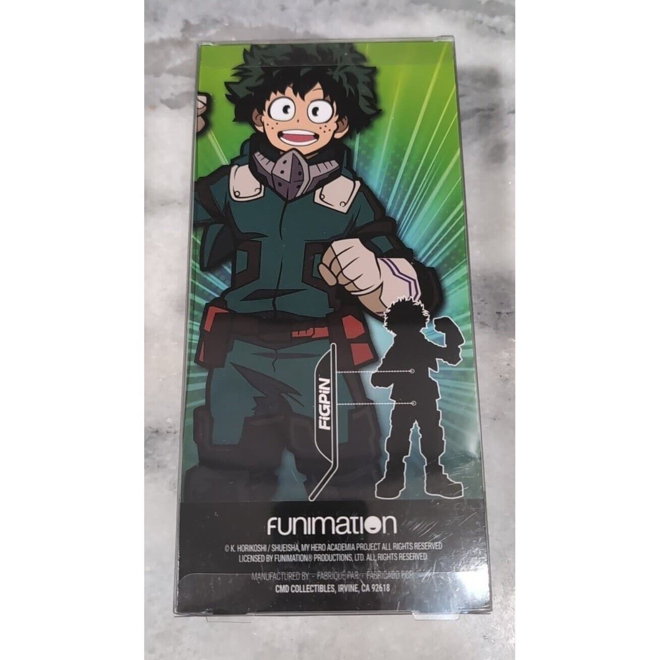 FiGPiN XL My Hero Academia Deku X25 Enamel Pin Unlocked 6 Inch Display Case - Thumbnail 4
