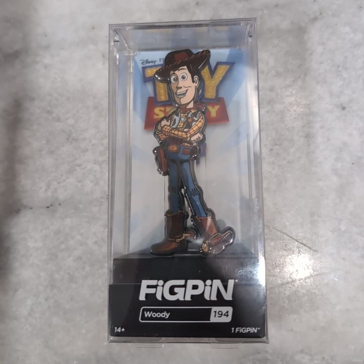 Disney Toy Story Woody FiGPiN #194 Enamel Pin Unlocked Collectible Display Case - Thumbnail 2