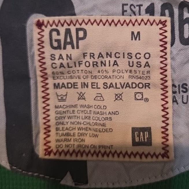 Gap Green Waffle Knit Thermal Long Sleeve Crew Neck, Women's Medium Top - Thumbnail 5