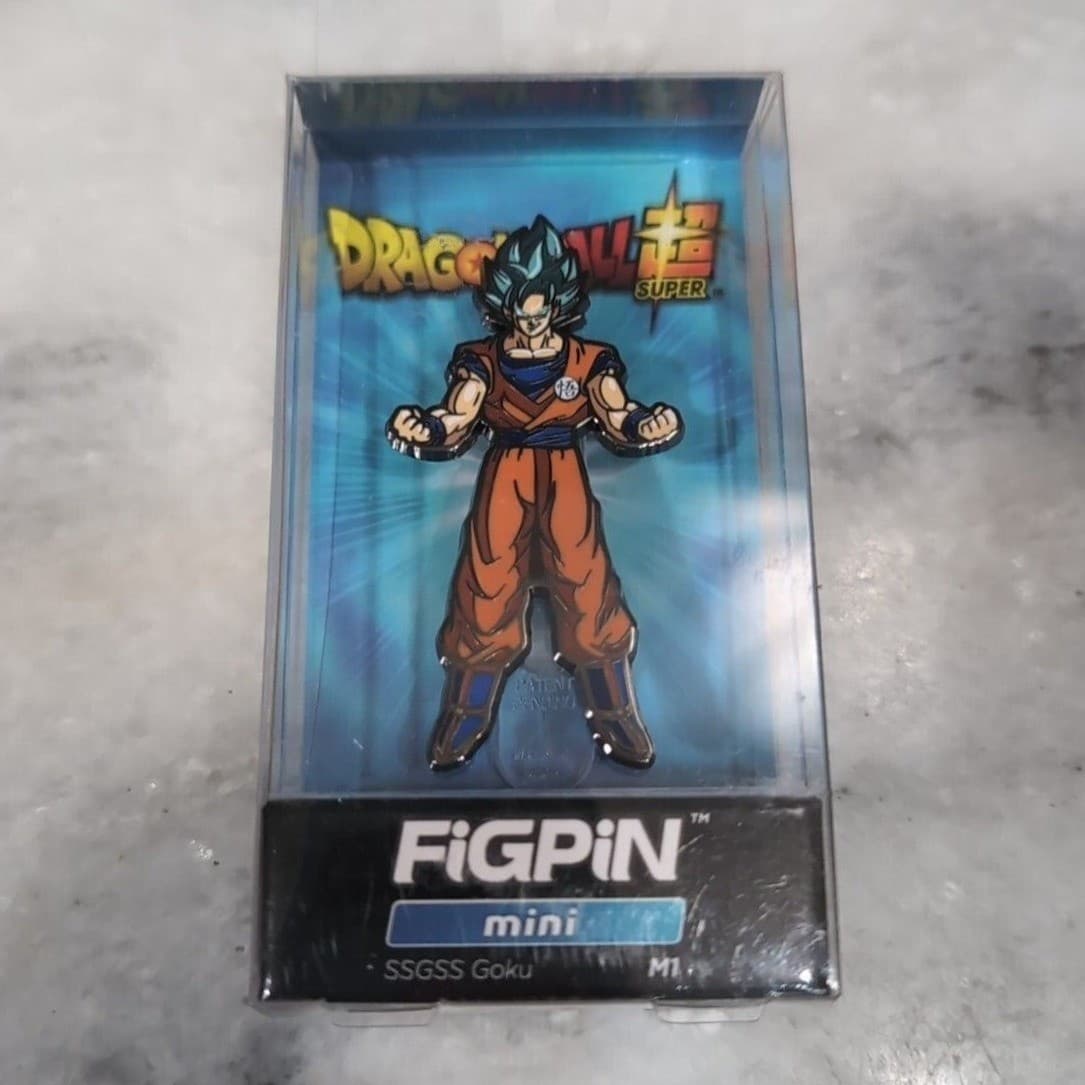 FiGPiN Mini Dragon Ball Super SSGSS Goku M1 Enamel Pin New Locked Case - Thumbnail 2