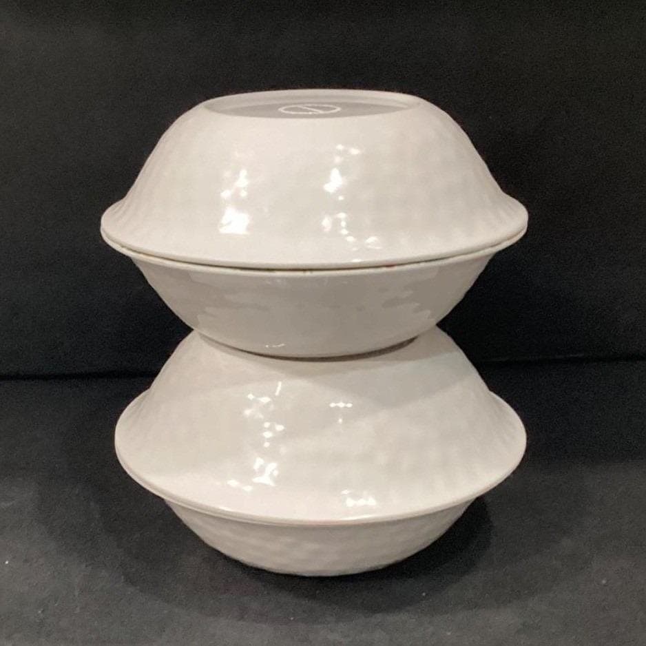 Camping Melamine Cereal Bowls, Set of 4, Vintage Style Outdoor Dinnerware - Thumbnail 9