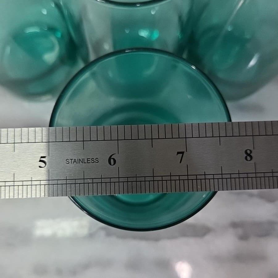 Luminarc Aqua Teal Tumblers, Set of 4, Vintage Glasses, Replacement Drinkware - Thumbnail 10