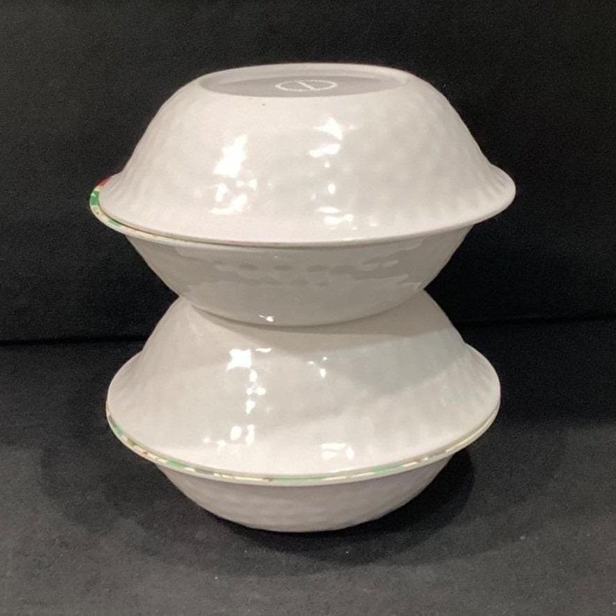 Camping Melamine Cereal Bowls, Set of 4, Vintage Style Outdoor Dinnerware - Thumbnail 11