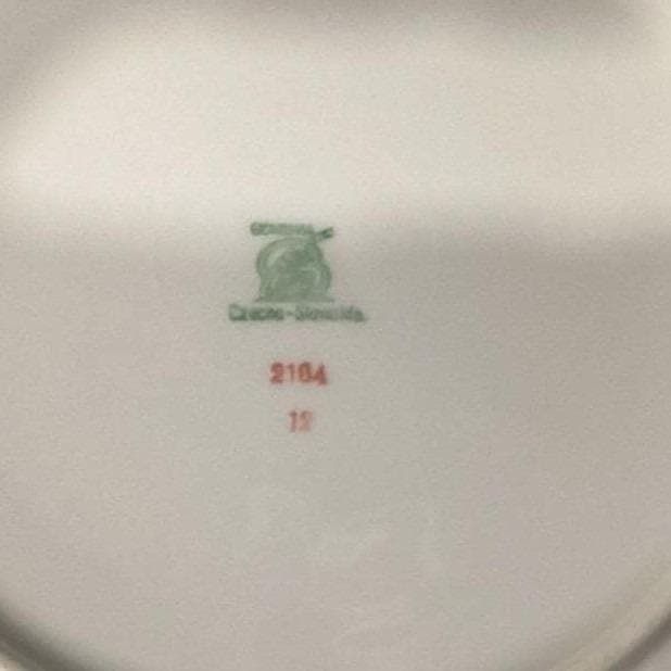 Bohemia Czechoslovakia Dinner Plates, Set of 4, Vintage European Porcelain - Thumbnail 3