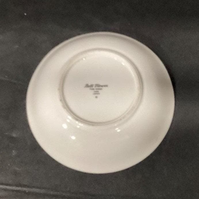 Bell Flower Fine China, Set of 3 Saucers & 1 Cereal Bowl, Porcelain Tableware - Thumbnail 8
