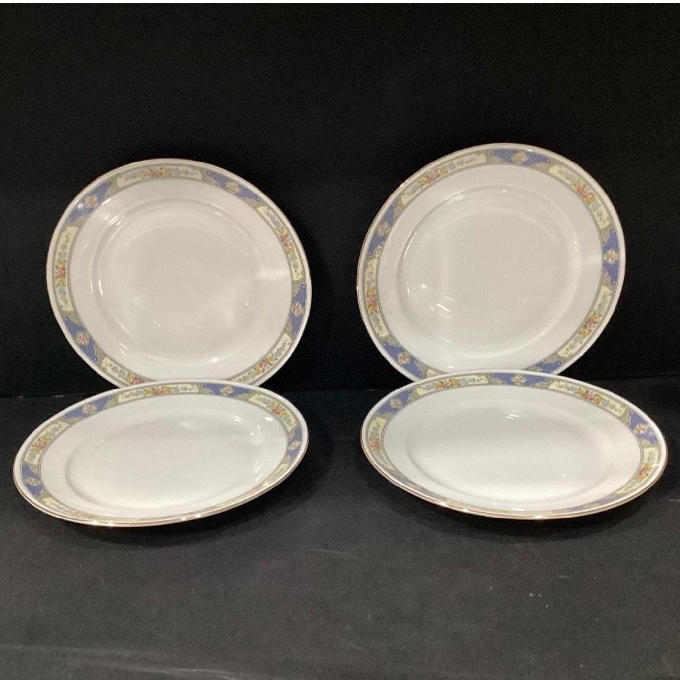 Bohemia Czechoslovakia Dinner Plates, Set of 4, Vintage European Porcelain - Thumbnail 6