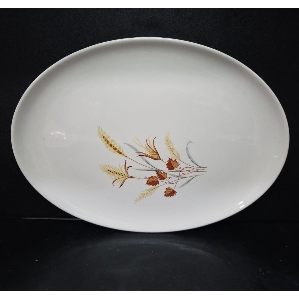 Taylor Smith Taylor Ever Yours Autumn Harvest Wheat Oval Platter, Serving Ware - Thumbnail 2