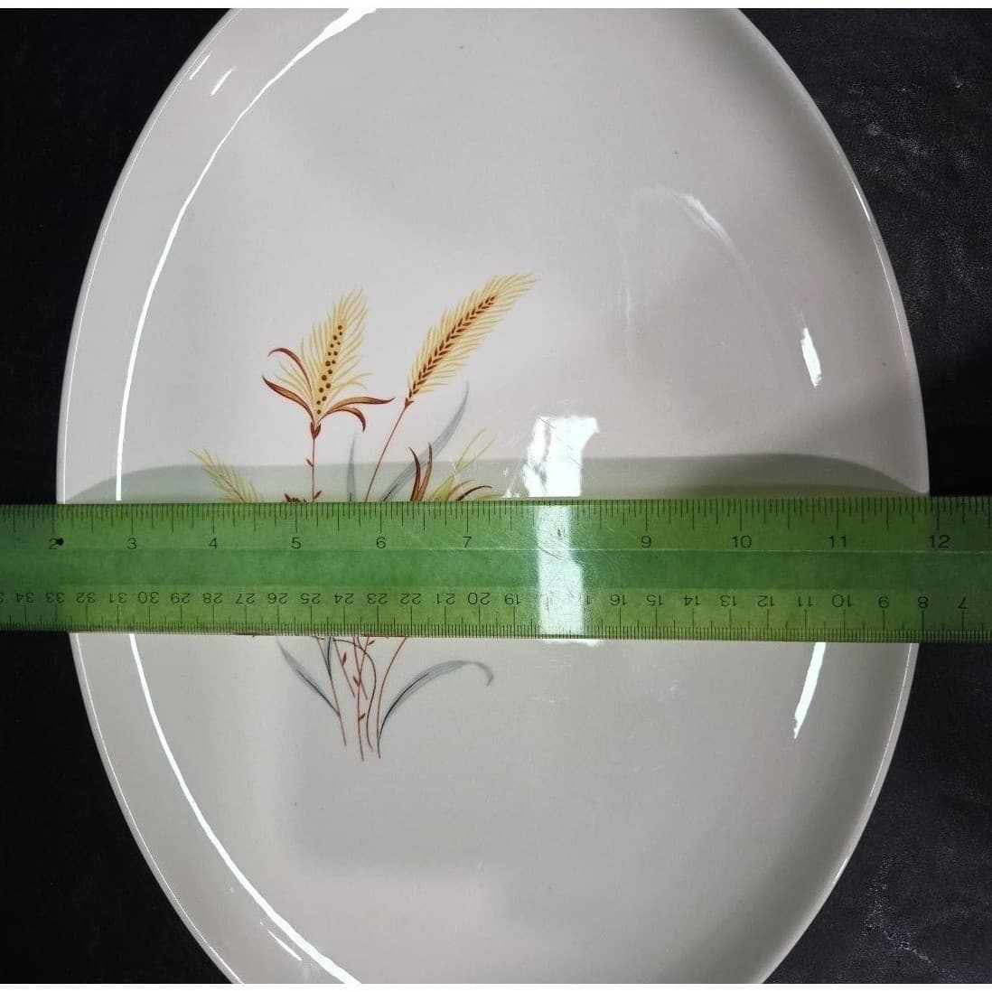 Taylor Smith Taylor Ever Yours Autumn Harvest Wheat Oval Platter, Serving Ware - Thumbnail 5