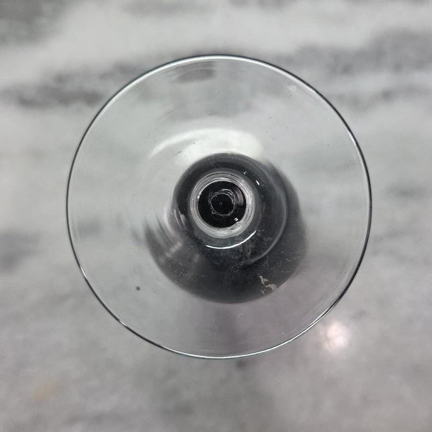 Hand Blown Black Wine Glasses, Set of 2, White Swirl Design Replacement Stemware - Thumbnail 8